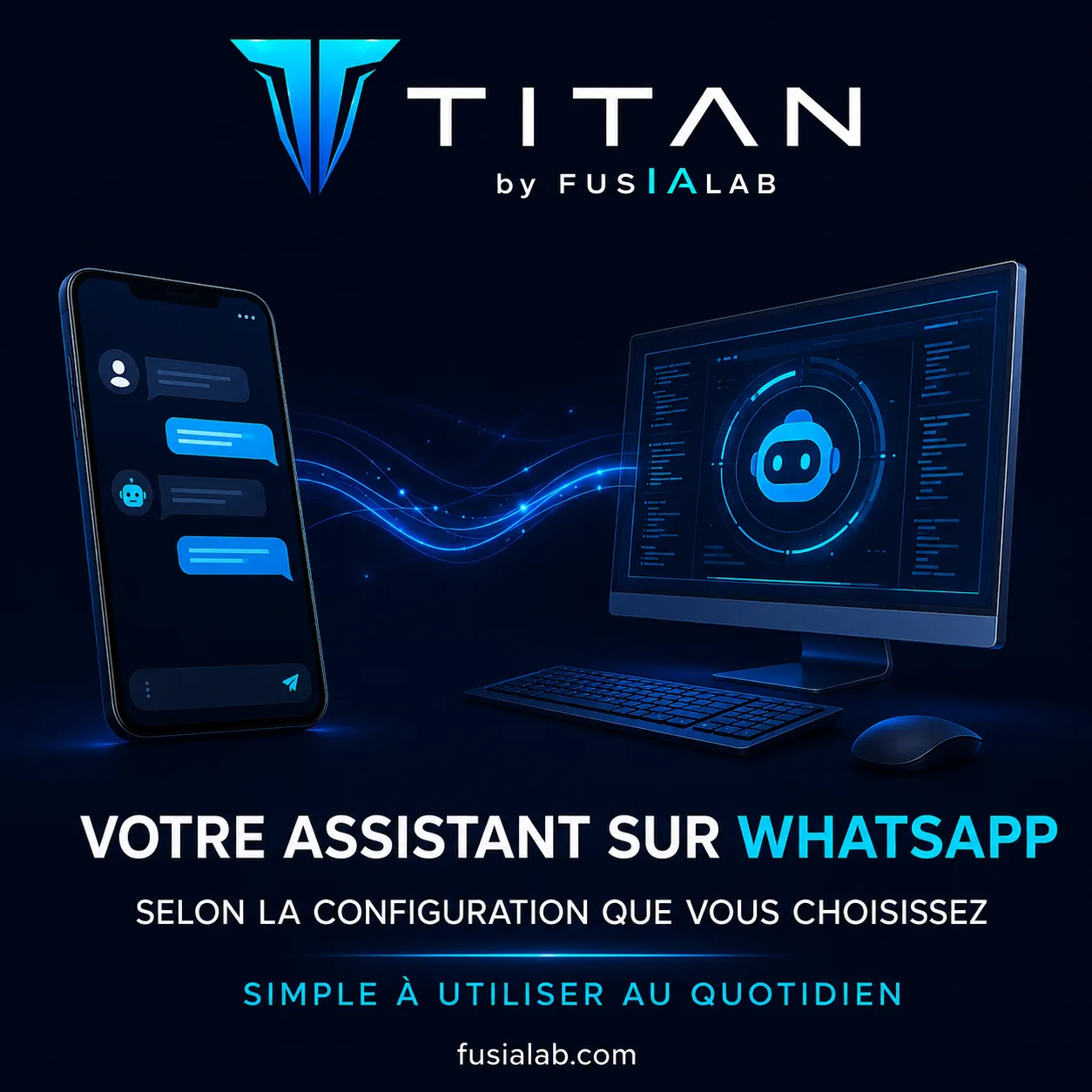 Utiliser son assistant TITAN depuis WhatsApp