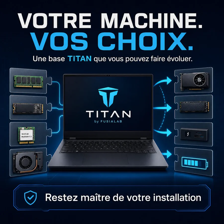 Votre machine et vos choix avec TITAN